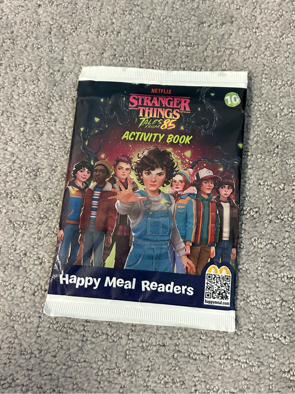 Stranger Things Activity Book McDonald’s Happy Meal Toy 2026